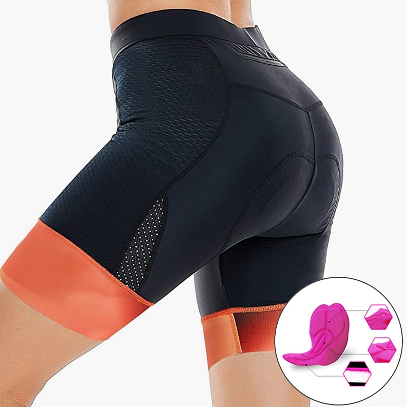 Per donna Pantaloncini da ciclismo Bicicletta Pantaloncini imbottiti di protezione Pantaloni Ciclismo da montagna Cicismo su strada Gli sport Collage Pad 3D Traspirante Asciugatura rapida del 2025 a $20.79 –P4