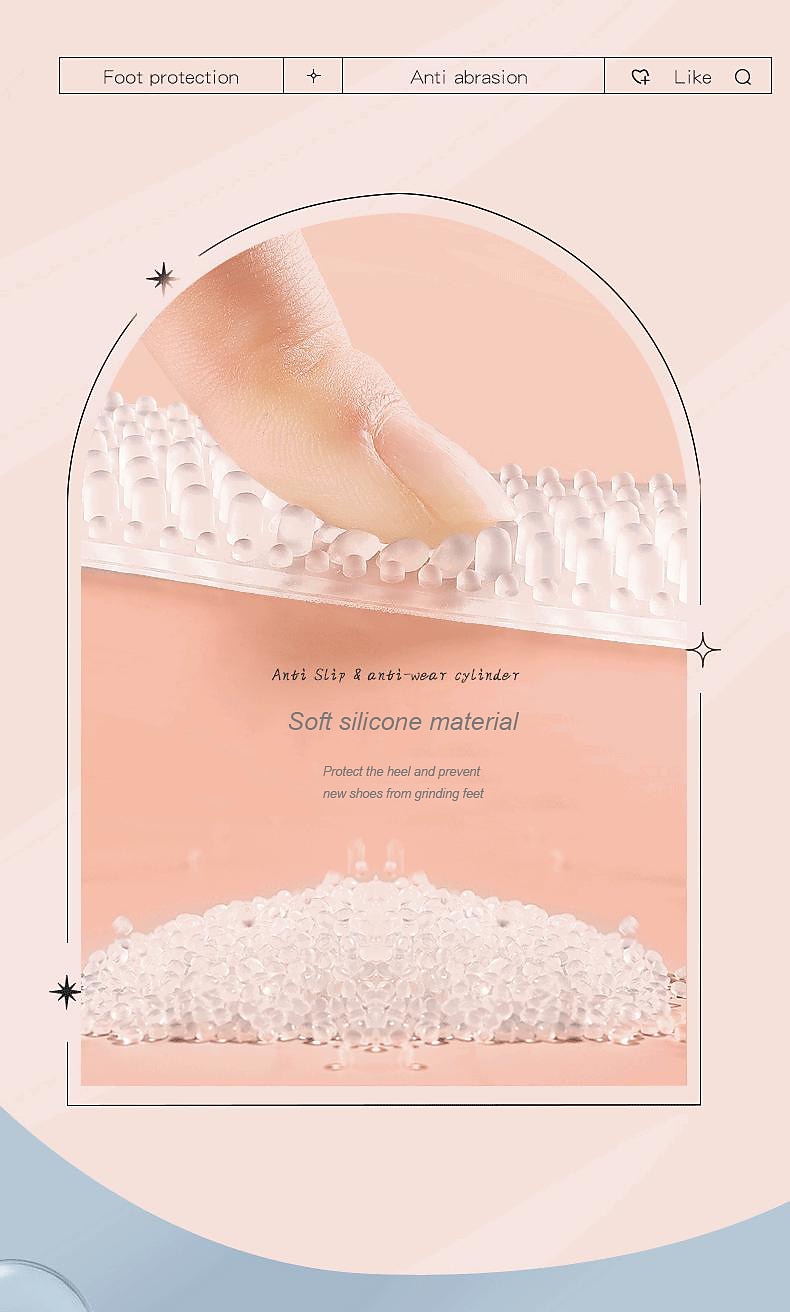 3 paar/set siliconen gel hielgrepen voor schoenen – antislip kussentjes ter voorkoming van blaren, comfort en pasvorm bij hoge hakken 2025 - $8.99 –P5