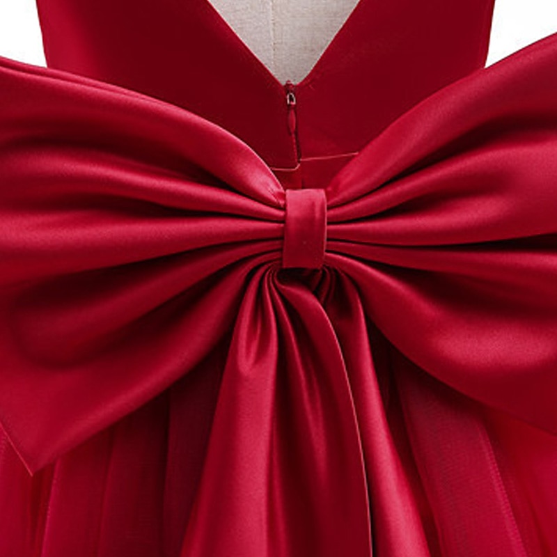 kinderkleidung Mädchen Blumenmädchen Kleid Kleid Party Kleid Feste Farbe Ärmellos Formal Leistung Hochzeit Gitter Rückenfrei Elegant Modisch bezaubernd Polyester Maxi abendkleider Schaukelkleid 2026 - $48.99 –P17