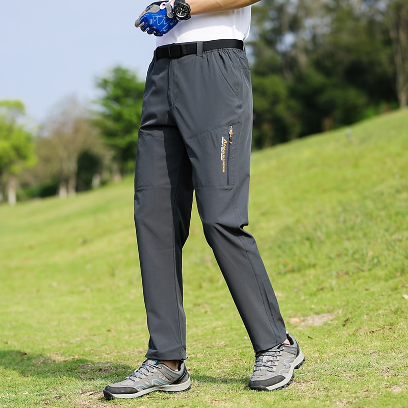 Men's Hiking Pants Trousers Outdoor Regular Fit Breathable Quick Dry Soft Sweat wicking Bottoms Dark Grey Black Camping / Hiking Hunting Fishing S M L XL XXL 2025 - $18.99 –P12