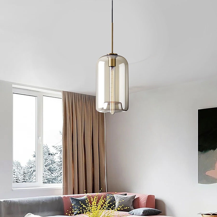 20 cm Single Design Pendant Light Glass Glass Electroplated Vintage Nordic Style 110-120V 220-240V 2025 - $147.99 –P12