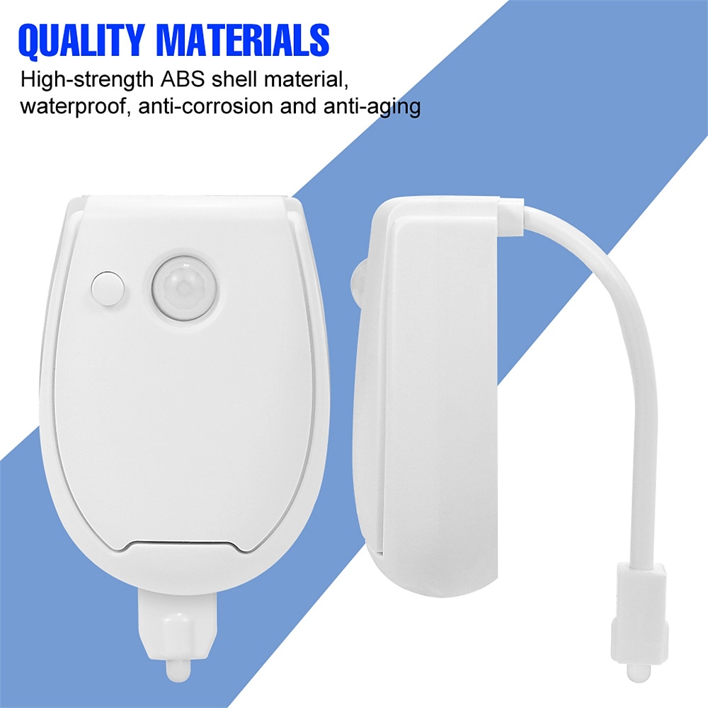 Smart PIR Motion Sensor Night Light Toilet Light Waterproof Toilet Seat For Toilet Bowl Backlight WC Lighting LED Luminaria Lamp 2025 - $8.99 –P1