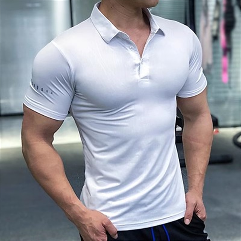 Men's Polo Shirts Golf Shirt Casual Holiday Classic Short Sleeve Fashion Basic Plain Classic Summer Regular Fit White Polo Shirts 2026 - $17.99 –P5