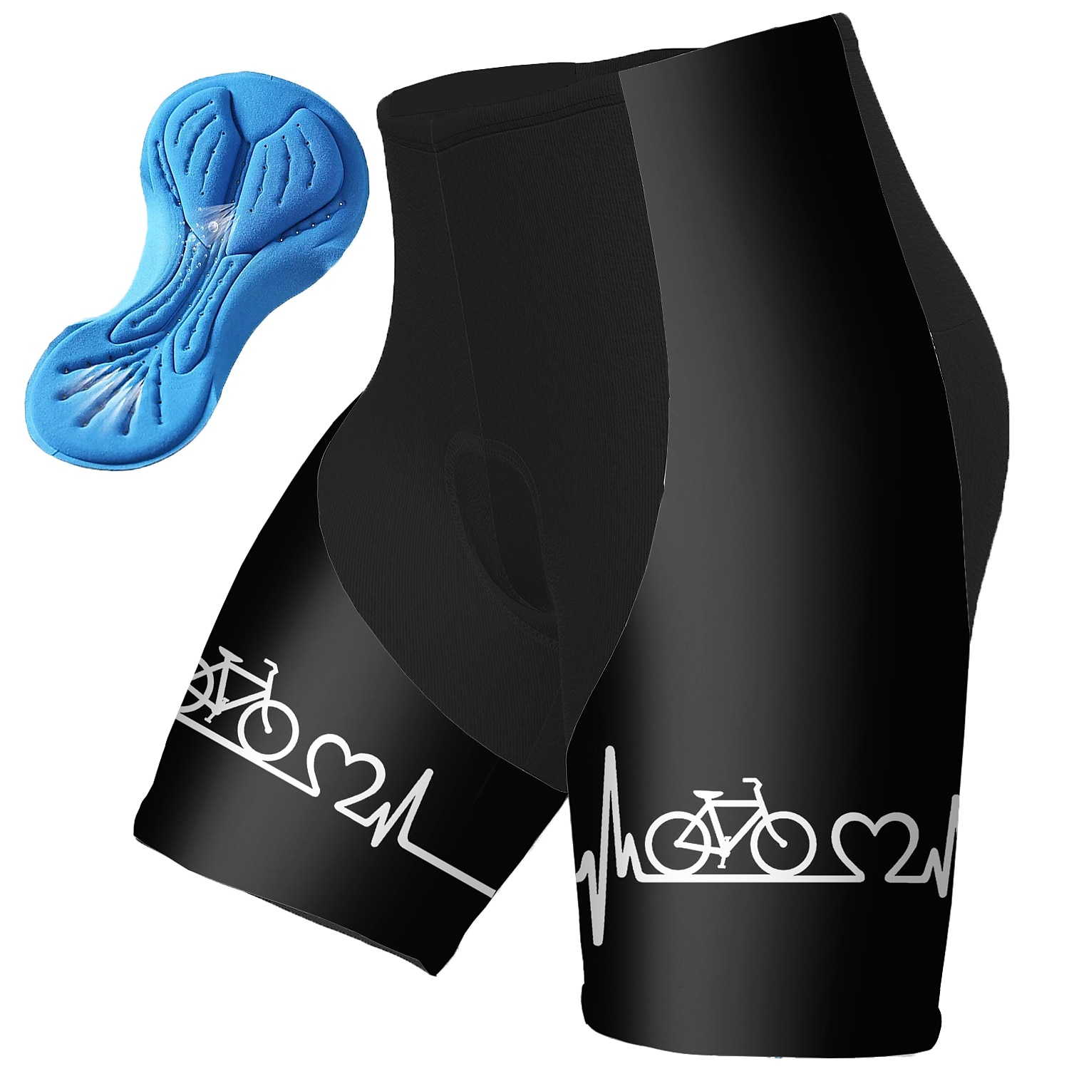Herren Grafik Lustig Fahrradhose Fahhrad Gepolsterte Shorts / Chamois Unterteile Mountainbike MTB Straßenradsport Sport 3D-Polster Schnelltrocknend Reflektierende Streifen Feuchtigkeitsableitend 2025 - $26.99 –P7