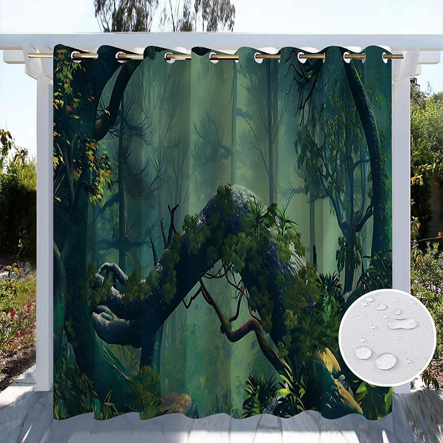 cortinas impermeables al aire libre para el patio de la boda interior cortinas gruesas con ojales de privacidad para el dormitorio de la boda, la sala de estar, el porche, la pérgola, la cabaña, 1 2025 - $31.99 –P11