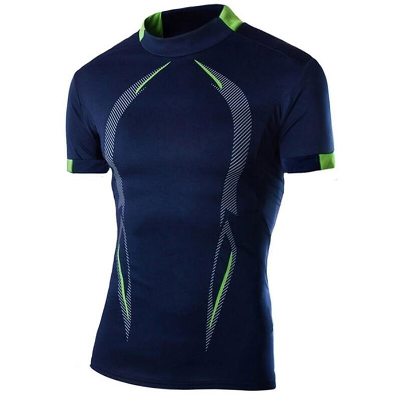 Homens Tamanho Grande Grande altura Camiseta Camisetas Gola Redonda Preto Branco Azul Marinho Escuro Manga Curta Ao ar livre Esportes Para Noite Secagem Rápida Imprimir Bloco de cor Roupa Poliéster de 2025 por $13.99 –P4