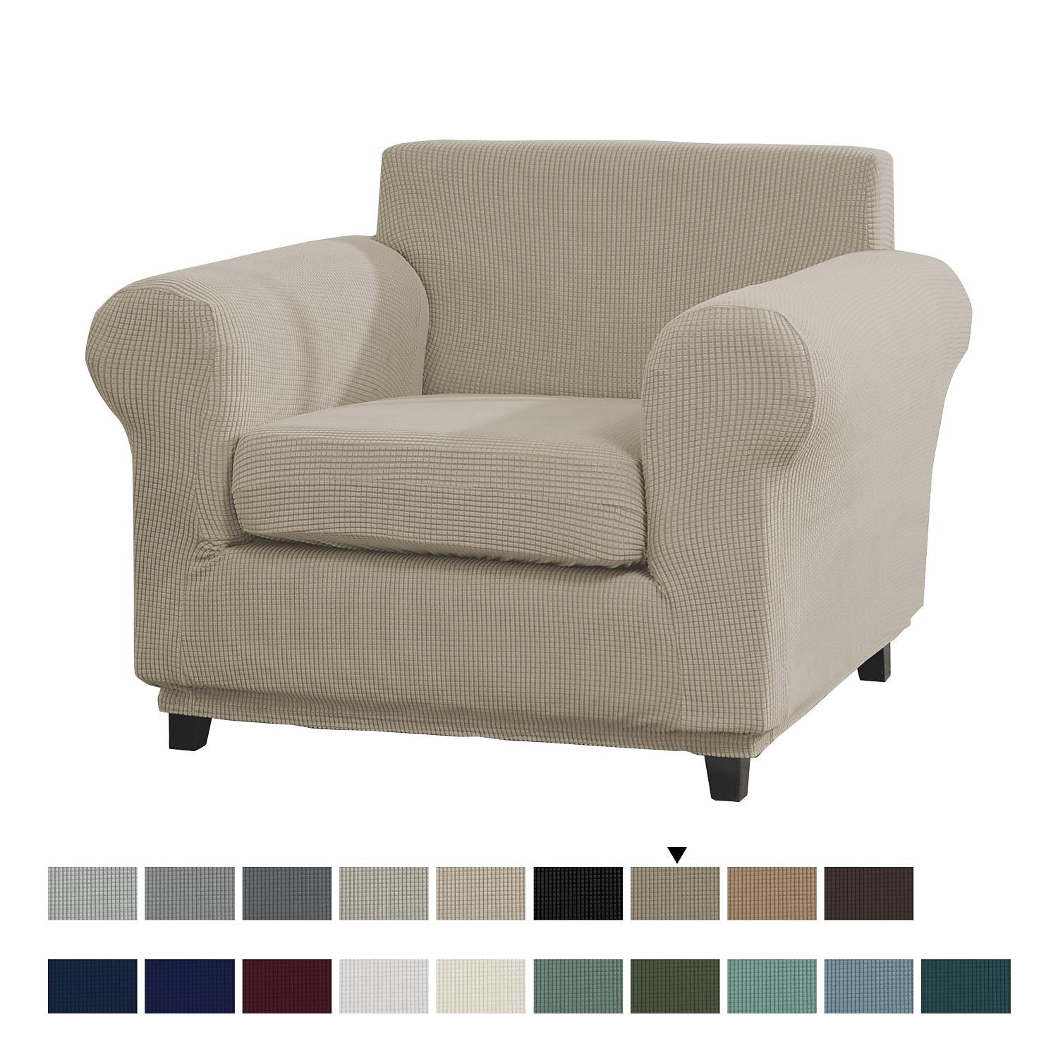 Stretch Single Sofa Cover For Dogs Pet, Armchair Slipcover 1 Seater Couch Furniture Protector with Elastic Bottom Washable Couch Furniture Protector 2025 - $56.99 –P5