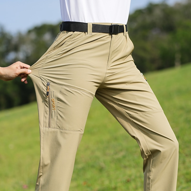 Men's Hiking Pants Trousers Outdoor Regular Fit Breathable Quick Dry Soft Sweat wicking Bottoms Dark Grey Black Camping / Hiking Hunting Fishing S M L XL XXL 2025 - $18.99 –P9