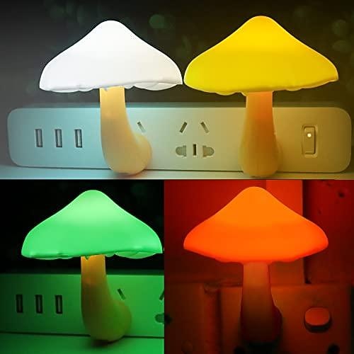 czujnik led lampka nocna podłącz lampę grzybek lampka nocna 7-zmiana koloru magia mini ładna lampka nocna w kształcie grzyba dla dorosłych lampka nocna dla dzieci 2026 - $9.49 –P6