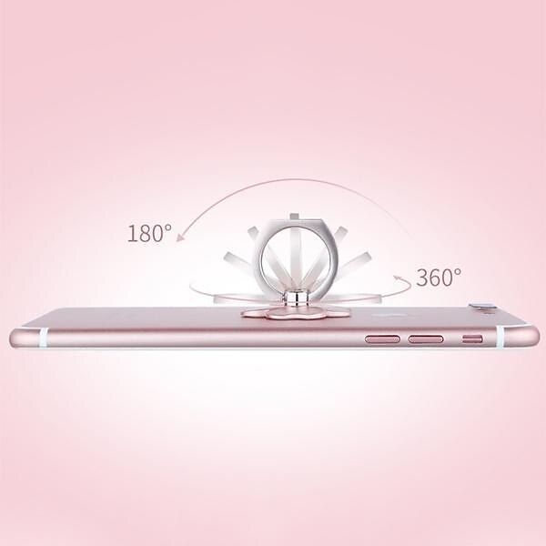 2 staffe per telefono con fiore a quattro foglie supporto per anello per dito supporto per impugnatura per tablet da scrivania per tutti i supporti per telefono con impugnatura ad anello per del 2025 a $11.99 –P1