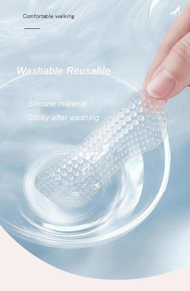 3 paar/set siliconen gel hielgrepen voor schoenen – antislip kussentjes ter voorkoming van blaren, comfort en pasvorm bij hoge hakken 2025 - $8.99 –P10