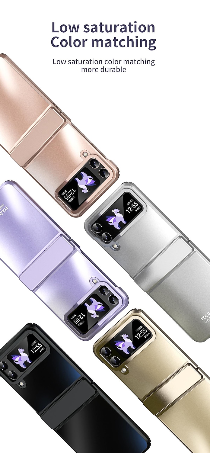 2025年 電話 ケース 用途 サムスンのギャラクシー Zフリップ6 Z Flip 5 Z Flip 4 Z Flip 3 フルボディーケース 耐衝撃 ソリッド アルミニウム合金 コレクション – $24.99 –P11