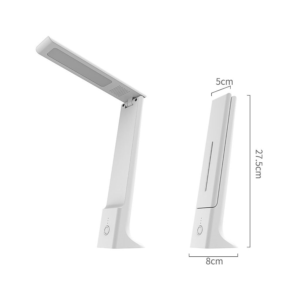 bærbar led sammenleggbar skrivebordslampe 3 farger berøringsdimbar bordlampe usb oppladbar leselys ved nattbord for kontorarbeid 2025 - $24.99 –P4