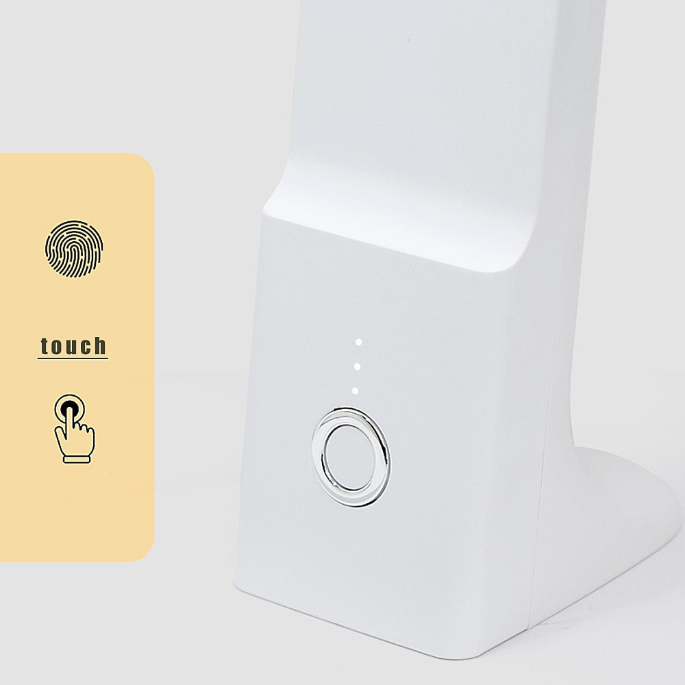 2025年 ポータブル LED 折りたたみデスクランプ 3 色タッチ調光可能なテーブルランプ USB 充電式ベッドサイド読書灯研究事務用  コレクション – $24.99 –P2