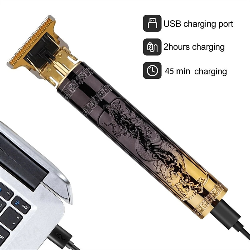 Vintage T9 Hair Trimmer Machine Cordless Hair Cutter Finishing Machine Beard Clipper Hair for Men Electric Shaver USB 2025 - $14.99 –P7