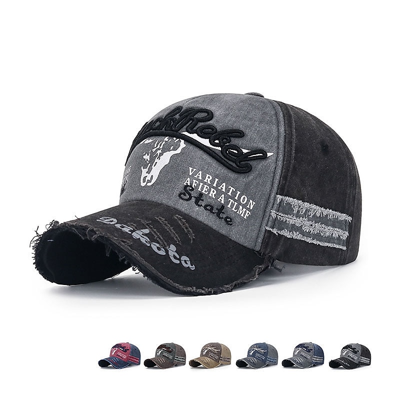 Herr Unisex Basebollkeps Trucker Hat Rubinrött Blå Polyester Årgång Resor Strandstil Utomhus Semester Färgblock Justerbara Solskyddskräm Andningsfunktion Mode 2025 - $13.49 –P1