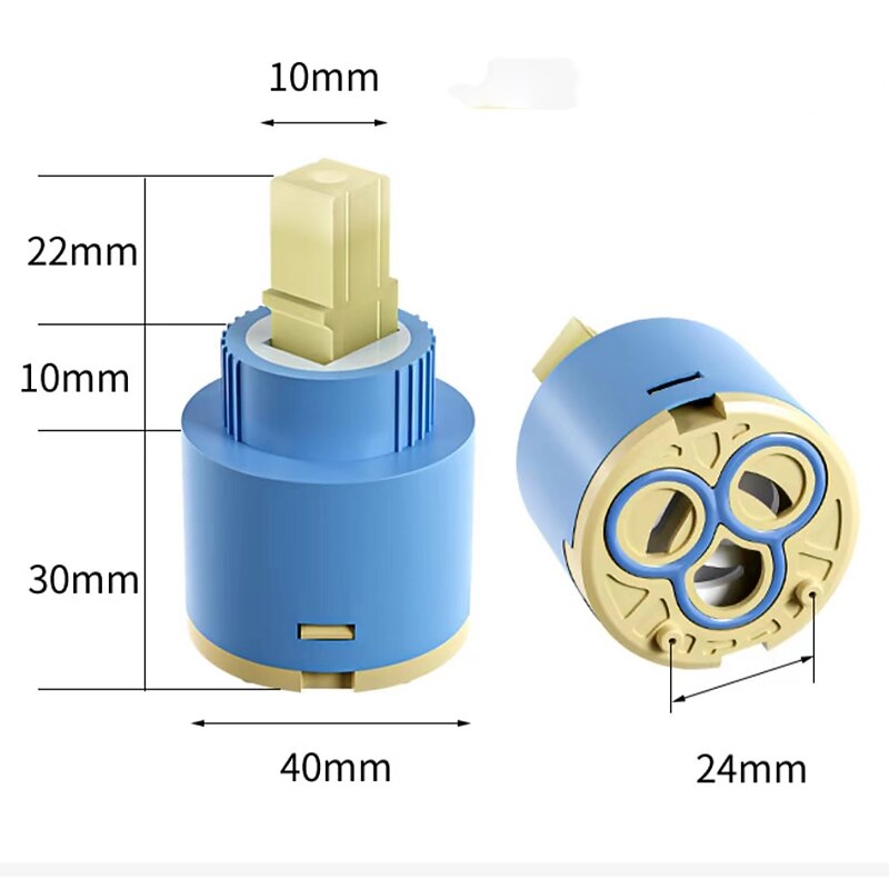 Замена картриджа с керамическим клапаном 25/35/40 мм, кухонный смеситель с одной ручкой, смеситель для раковины, кран для ванной, ремонт универсального картриджа с керамическим диском в сборе 2026 - $11.49 –P2