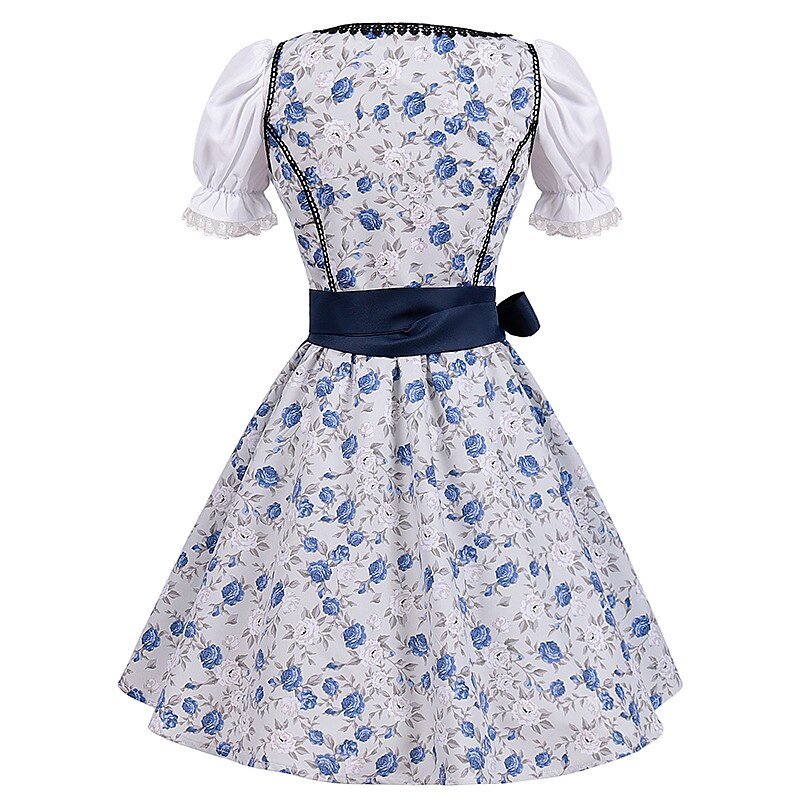 Mindszentek napja Oktoberfest Ruhák Szerepjáték Jelmezek Szobalány öltözékek Szerepjáték bajor Német Meadows Női Hagyományos stílusú ruha Blúz Ruha Kötény 2025 - $49.99 –P6