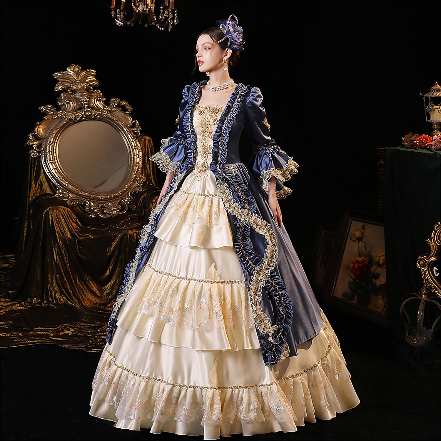Gothic Rococo Victorian Dress Party Costume Prom Dress