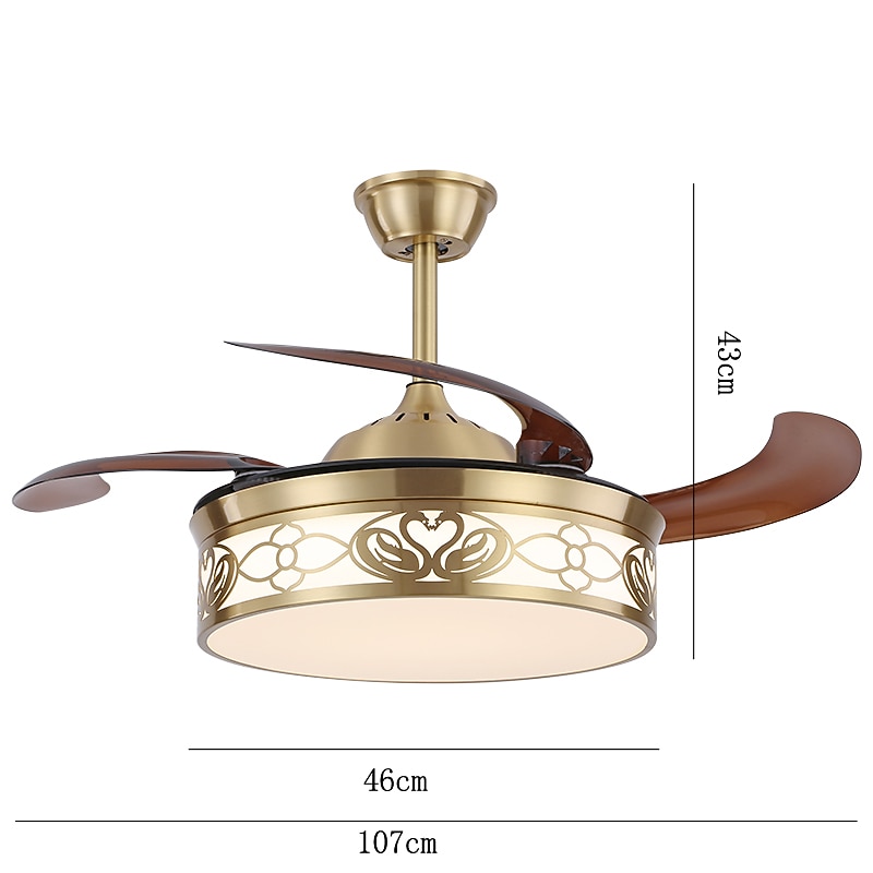 Deckenventilator mit Lichtkreis-Design-App& Kristall-Fernbedienung, 50 cm, dimmbar, 6 Windgeschwindigkeiten, moderner Deckenventilator für Schlafzimmer, Wohnzimmer, kleines Zimmer, 110–240 V 2025 - $518.29 –P16