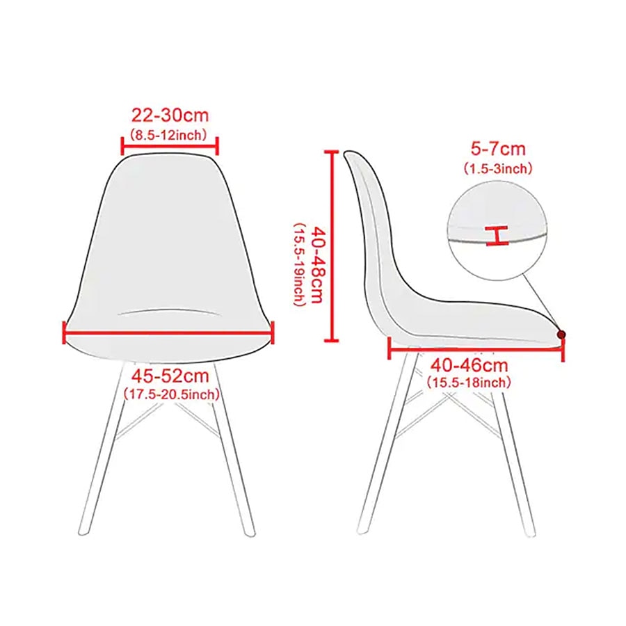Capa elástica para cadeira de jantar, capa elástica para assento de jantar, cozinha, bar, hotel, cerimônia de casamento, banquete de 2025 por $8.49 –P1