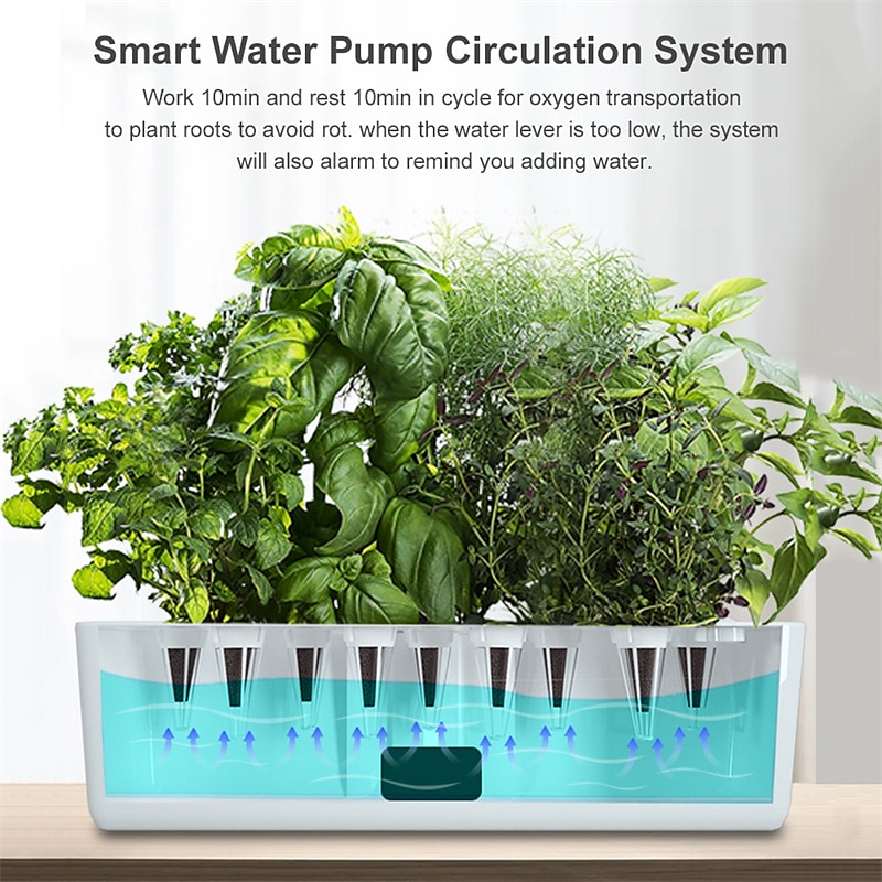 Garden Hydroponics Growing System Indoor Herb Garden Kit Automatic Timing LED Grow Lights Smart Water Pump for Home Flower Pots 2025 - $116.99 –P1