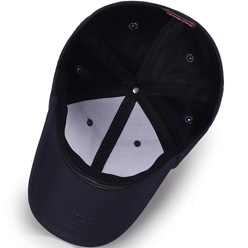 Men's Baseball Cap Trucker Hat Black Deep Blue Polyester Travel Beach Outdoor Vacation Plain Adjustable Sunscreen Breathable Fashion 2025 - $8.49 –P5