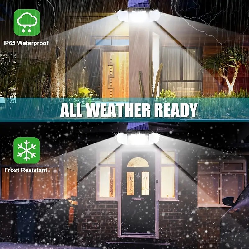 Solar Flood Lights 230LEDs LED Solar Motion Sensor Light 3 Adjustable Heads Outdoor Waterproof Security 2026 - $35.99 –P9