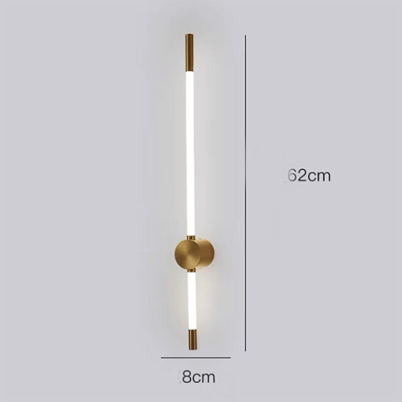 Lâmpada de parede led design de tira 24 "moderna lâmpada de parede de fundo led sala de estar quarto cabeceira 10w alumínio luz de parede interna ligting arandela branco quente 1pcs 110-240v de 2025 por $99.99 –P4