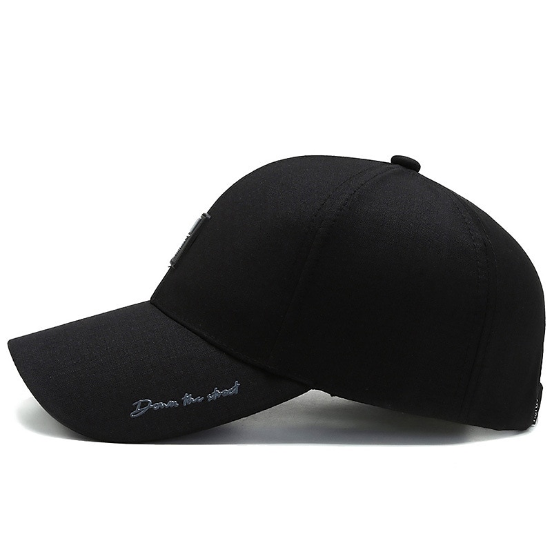 Herr Basebollkeps Trucker Hat Svart Djupblå Polyester Resor Strandstil Utomhus Semester Slät Justerbara Solskyddskräm Andningsfunktion Mode 2025 - $15.49 –P2