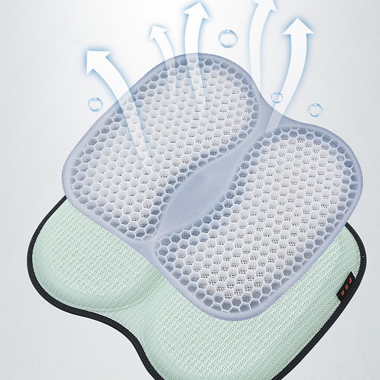 Cooling Gel Memory Foam Cushion For Pressure Relief - Breathable Honeycomb  Design