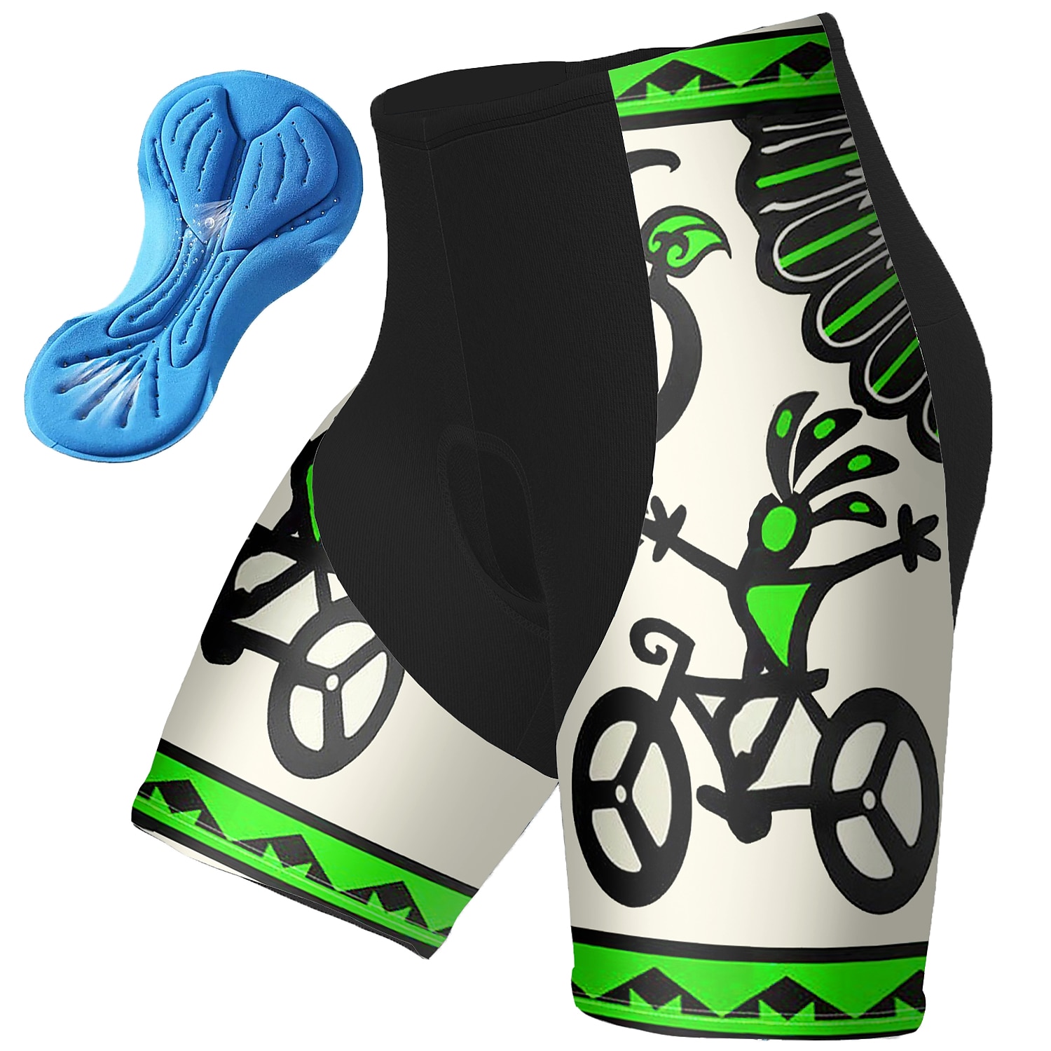 Męskie Szorty rowerowe Rower Spodenki snowboardowe Doły Kolarstwo górskie Kolarstwie szosowym Sport Graficzny Wkładka 3D Oddychający Szybkie wysychanie Odprowadza wilgoć Czerwony Niebieski Poliester 2025 - $24.99 -P8