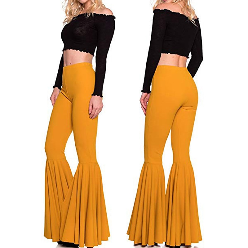 Anni '70 Disco Y2K Pantaloni a zampa d'elefante Bambola Per donna Giorno dei Re Casual Quotidiano Parata dell'Orgoglio Mese dell'orgoglio Adulti Pantaloni Tutte le stagioni del 2025 a $20.99 –P7
