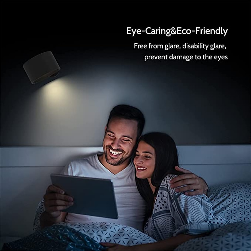LED Wall Mounted Reading Lights Wall Sconces with 3 Color Temperatures & 3 Brightness Levels Rechargeable Battery Magnetic Ball 360Rotation Touch Control Lamps for Kids Study Bedside Closet 2025 - $44.99 –P6
