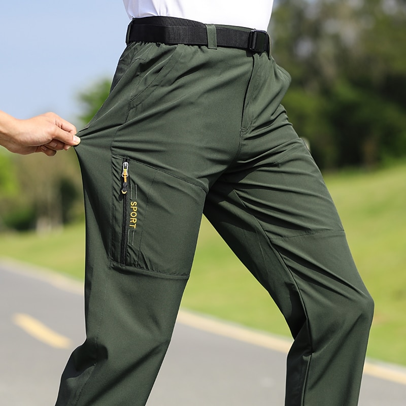 Men's Hiking Pants Trousers Outdoor Regular Fit Breathable Quick Dry Soft Sweat wicking Bottoms Dark Grey Black Camping / Hiking Hunting Fishing S M L XL XXL 2025 - $18.99 –P3
