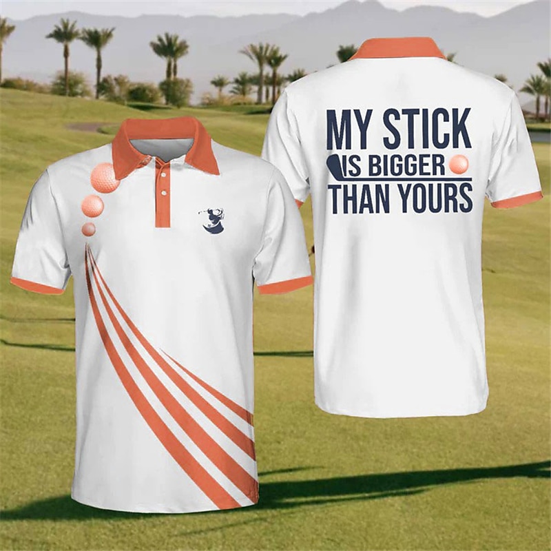 Per uomo A Pois Polo Sportivi Maglia da golf Manica Corta Magliette polo Camicie con Colletto Casual Abbigliamento sportivo Abbigliamento da vacanza Bottoni Stampa 3D Giallo Rosso Blu del 2025 a $22.99 –P5