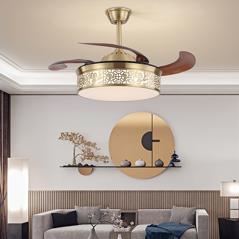 Deckenventilator mit Lichtkreis-Design-App& Kristall-Fernbedienung, 50 cm, dimmbar, 6 Windgeschwindigkeiten, moderner Deckenventilator für Schlafzimmer, Wohnzimmer, kleines Zimmer, 110–240 V 2025 - $518.29 –P11