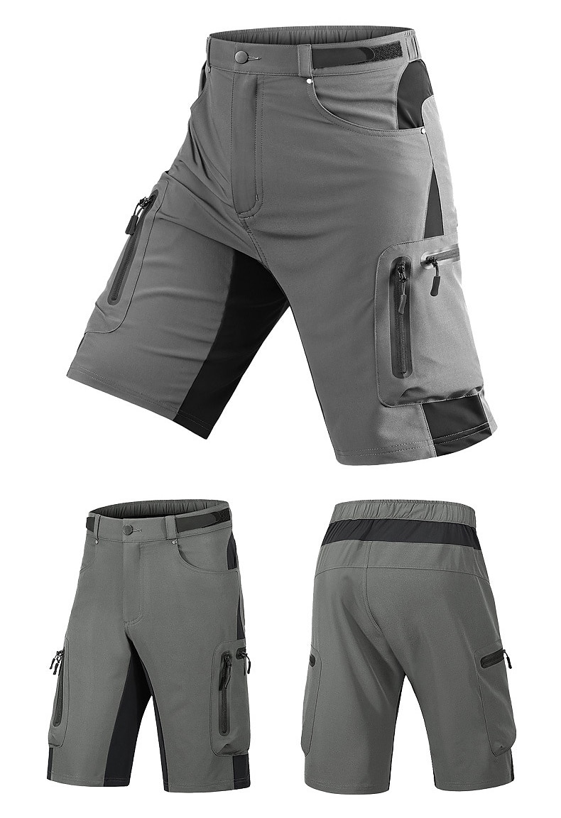 Herr Lappverk MTB-shorts Cykel Säckiga Shorts MTB-shorts Bergscykling Vägcykling sporter 3D Tablett Snabb tork Reflexremsa Fuktabsorberande Svart Armégrön Kläder Cykelkläder 2025 - $32.99 –P2