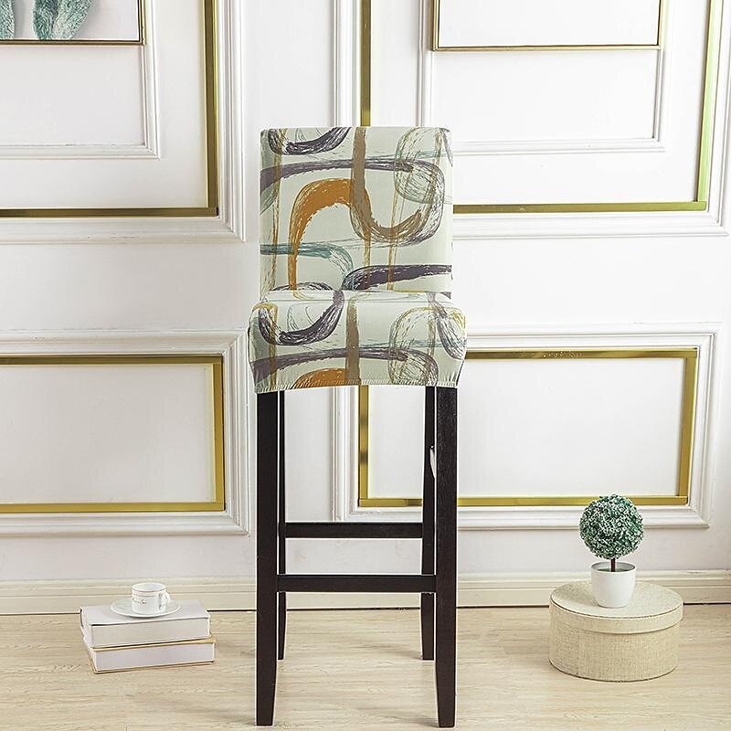 Stretch Bar Stool Cover Pub Counter Stool Chair Slipcover for Dining Room Cafe Furniture Seat Cover Stretch Protectors Non Slip with Elastic Bottom 2025 - $9.49 –P7