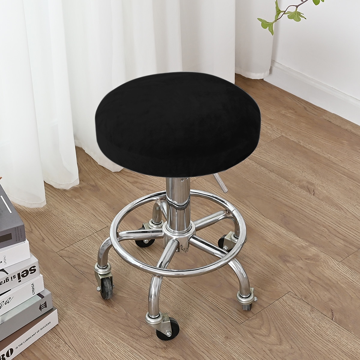 velours rond tabouret de bar siège couvre pub comptoir tabouret chaise housse carré pivotant tabouret élastique bar chaise couvre lavable housse de coussin pour café partie bar restrant de 2026 ? $16.99 –P7