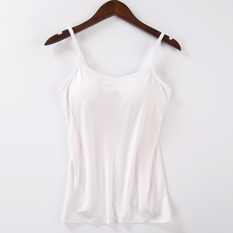 Top Camisole da Donna Semplice Basico Senza Maniche Collo a U Top Regolari Casual Nero Bianco Rosa Blu Beige del 2025 a $14.99 –P2