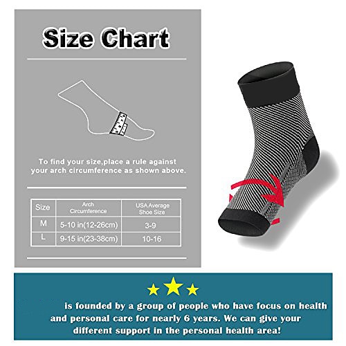 Plantar Fasciitis Socks Arch Ankle Support, 20-30 Mmhg Foot Compression Sleeves Eases Swelling, Heel Spurs, Improves Blood Circulation, Better Than Night Splint For Hiking, Runnning By (1 Pair) 2025 - $17.49 –P6