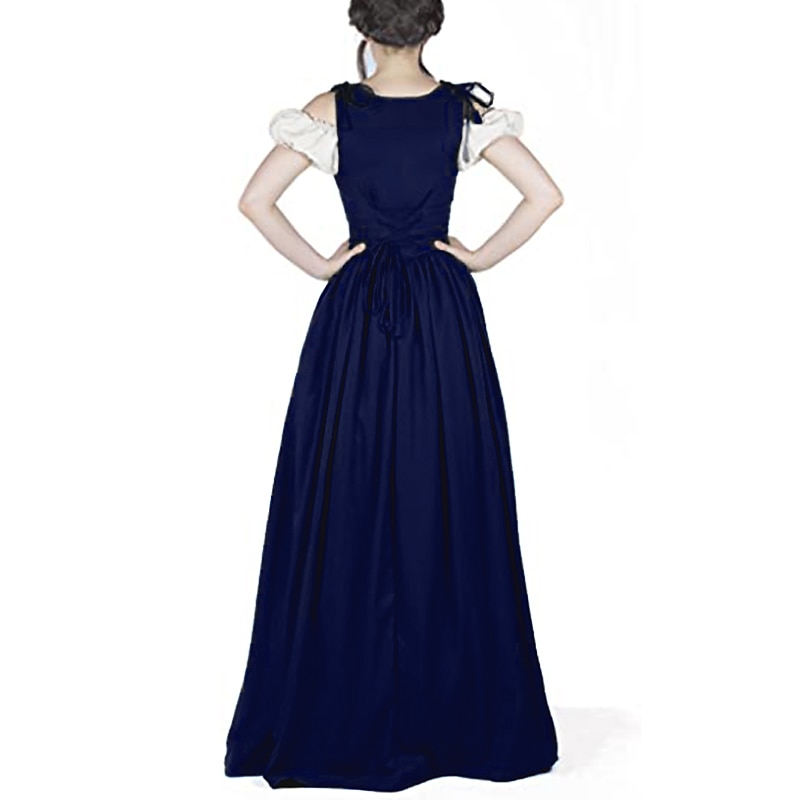 Retro / vintage Keskiaika Renessanssi Chemise Päälysasu Viikinki irlantilainen Haltia Kaksiosainen Naamiaispuku Naisten Kelttiläinen Merirosvo Fantasia Halloween Naamiaiset Loma Rento / arki 2026 - $45.99 –P7