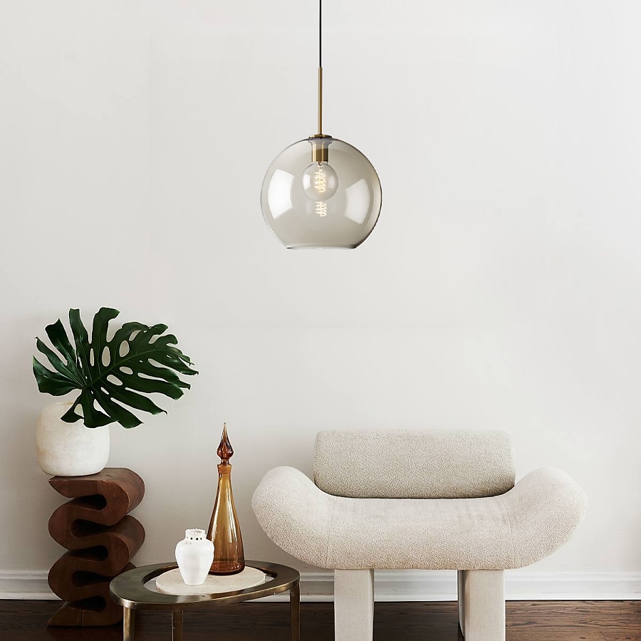 20 cm Single Design Pendant Light Glass Glass Electroplated Vintage Nordic Style 110-120V 220-240V 2025 - $147.99 –P13