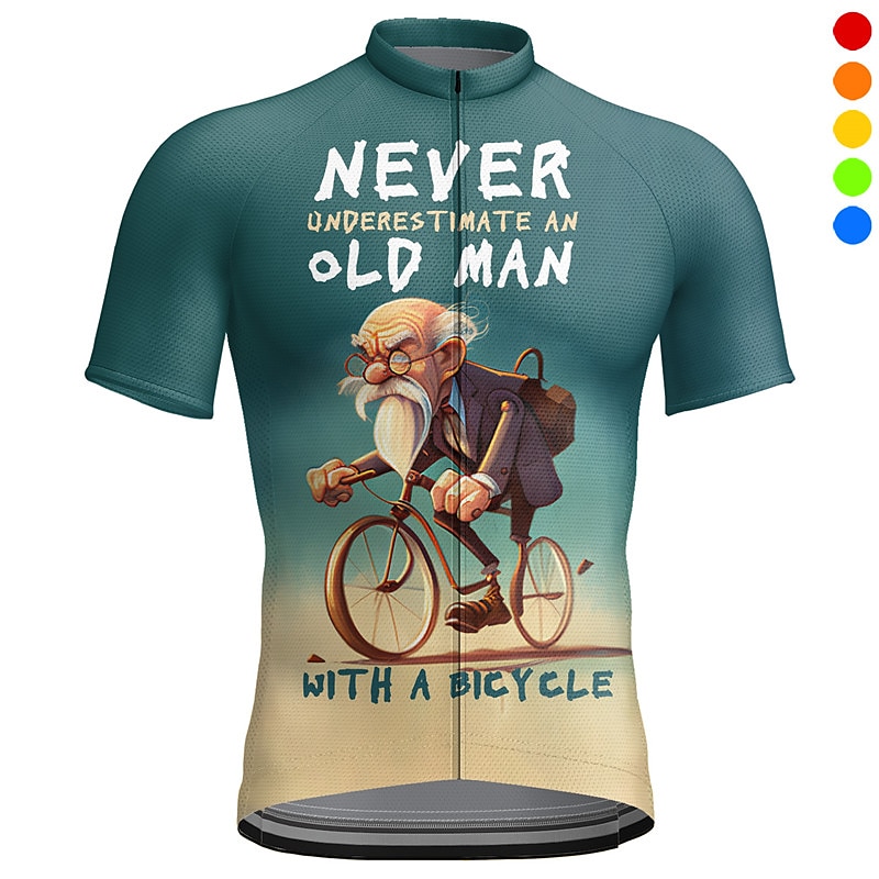 Men's Cycling Jersey Short Sleeve Bike Jersey Top with 3 Rear Pockets Mountain Bike MTB Road Bike Cycling Breathable Quick Dry Moisture Wicking Reflective Strips Red Royal Blue Blue Graphic Polyester 2025 - $28.99 –P1