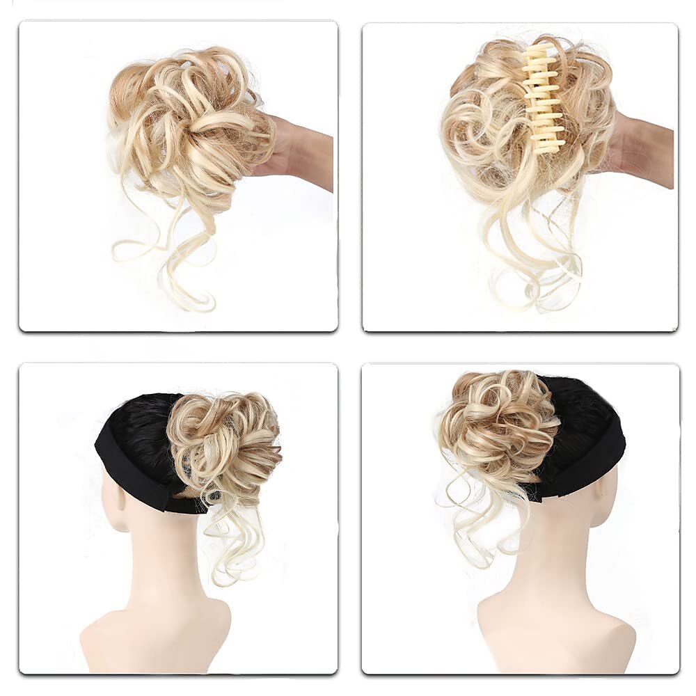 Moños Moño Correa Pelo sintético Pedazo de cabello La extensión del pelo Rizado Fiesta Ropa Cotidiana Fiesta y Noche A2 A4 A9 2025 - $13.49 –P9