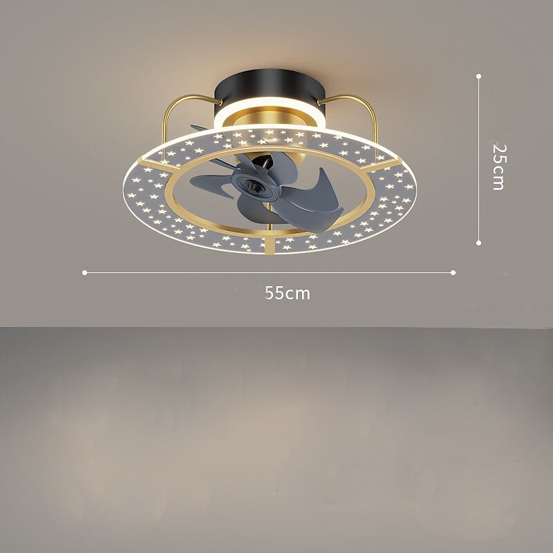 Deckenventilator mit Licht ca& Fernbedienung 52cm 3-Licht dimmbar 6 Windgeschwindigkeiten moderner Deckenventilator für Schlafzimmer, Wohnzimmer, kleines Zimmer 110-240V 2025 - $331.09 –P12