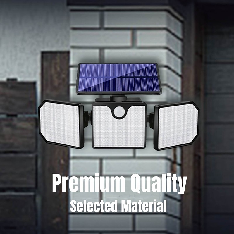 Solar Flood Lights 230LEDs LED Solar Motion Sensor Light 3 Adjustable Heads Outdoor Waterproof Security 2026 - $35.99 –P4
