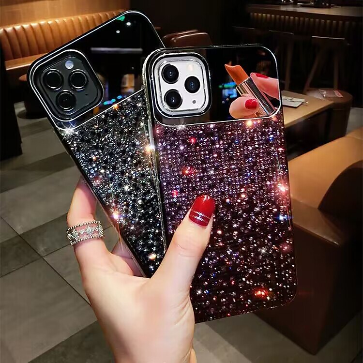 For Apple iPhone 14 Pro Max 13 12 11 Plating Diamond Case