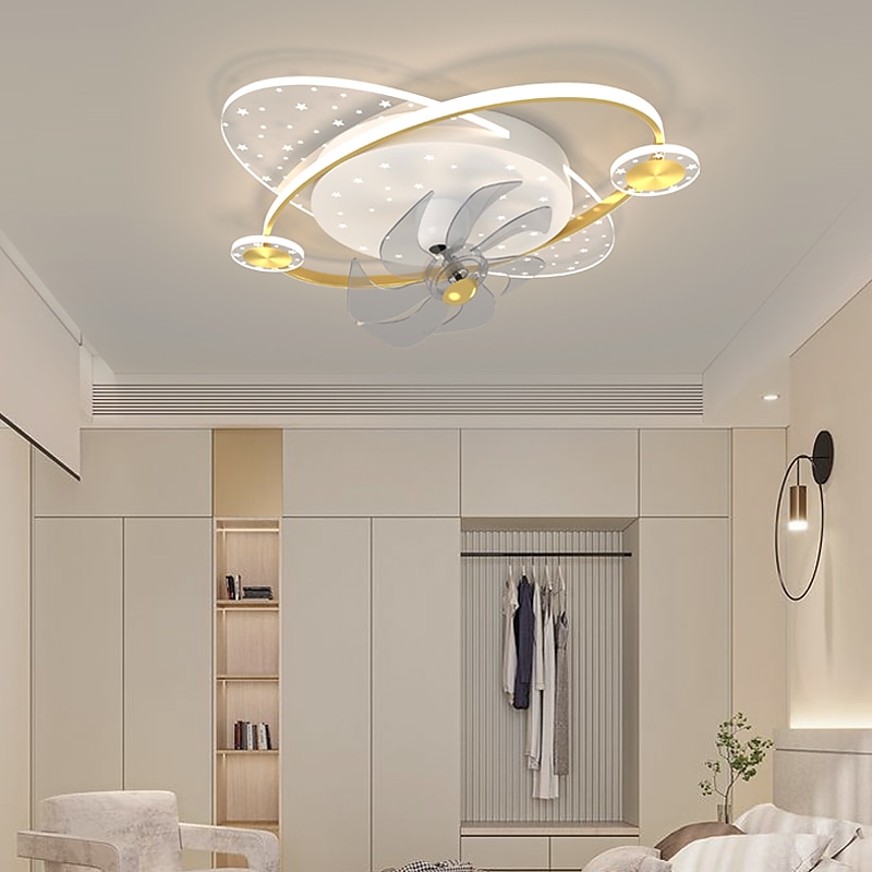 plafondventilator met licht app& afstandsbediening 50cm 3-lichts dimbaar 6 windsnelheden moderne plafondventilator voor slaapkamer, woonkamer, kleine kamer 110-240v 2025 - $259.09 –P5